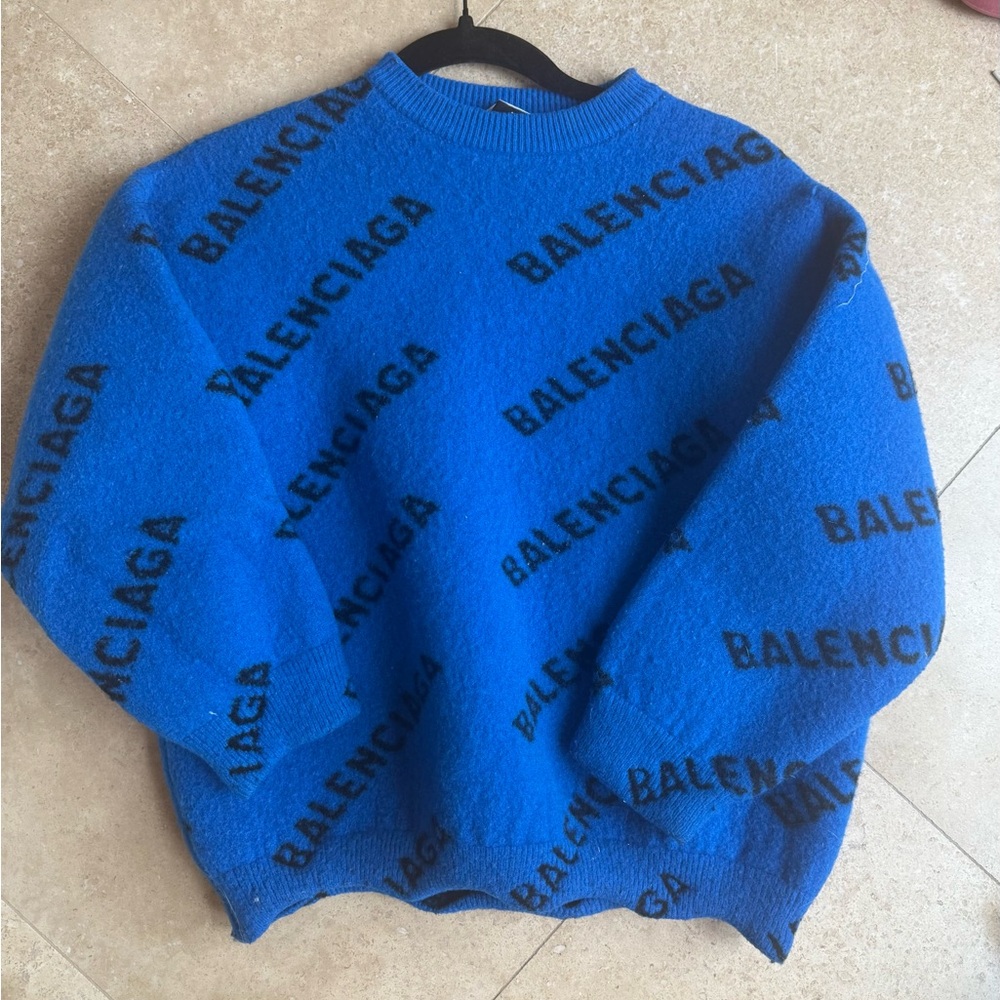 Balenciaga Blue Sweater